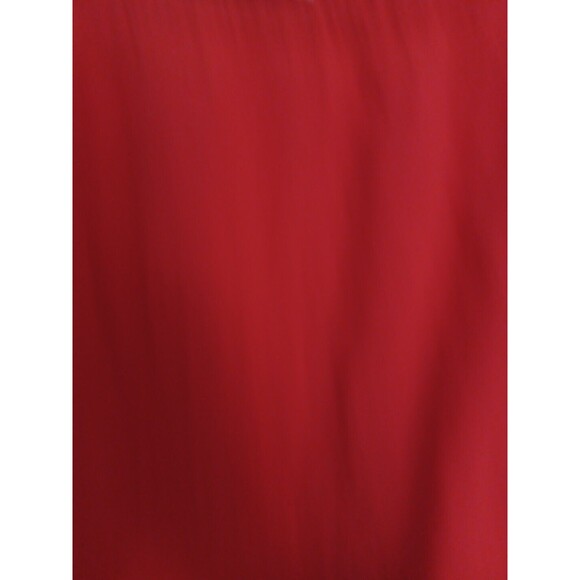 Stark X Women Size Large Midi Skirt Red Gauze 100% Cotton USA Pull On High Low - Picture 2 of 9